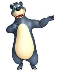 cute funny Bear cartoon character