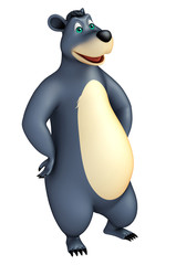 cute funny Bear cartoon character
