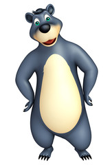 cute funny Bear cartoon character