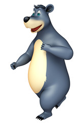cute funny Bear cartoon character
