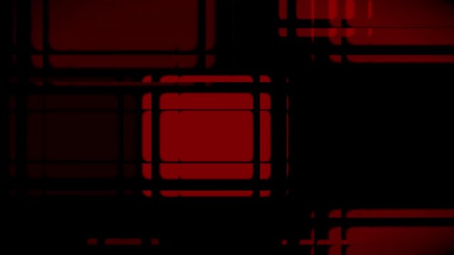 Fractal de luces intermitentes y geometricas de color rojo y naranja 
