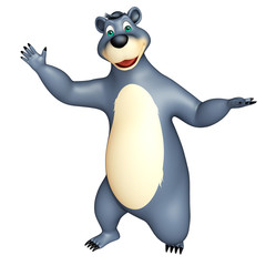 cute funny Bear cartoon character