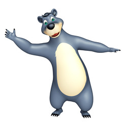 cute funny Bear cartoon character
