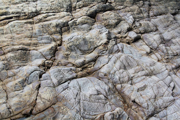 Close up of an old rustic looking stone wall
