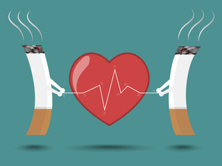smoking cigarettes can cause heart disease