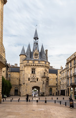 Fototapeta na wymiar Bordeaux. The Cailhau Gate, XV cent.