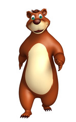 cute funny Bear cartoon character