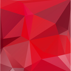 Obraz premium Low poly triangulated background. Shades of red. Vector illustration.