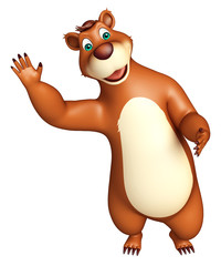 cute funny Bear cartoon character