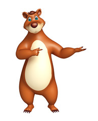 cute funny Bear cartoon character