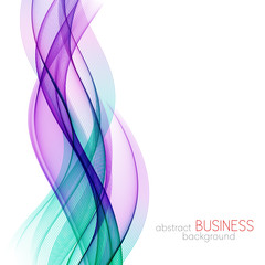 Abstract background, blue wavy 