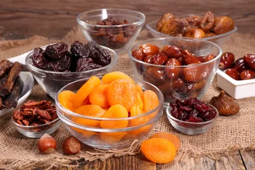 Zelfklevend Fotobehang assorted dried fruit © M.studio