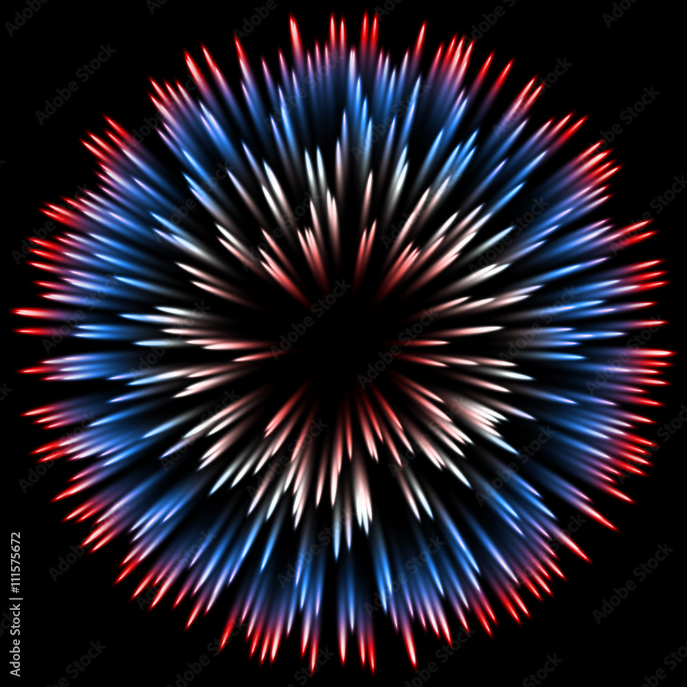 Poster Abstract color design with a burst. 