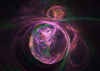 fractal on black