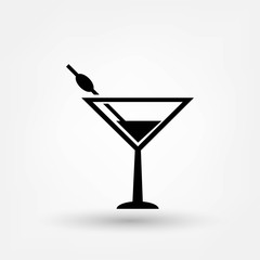 The cocktail icon. Alcohol symbol