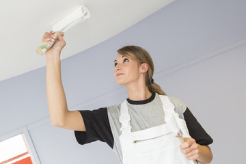 young apprentice painter in professionnal training