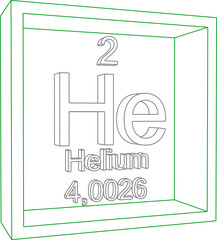Periodic Table of Elements - Helium