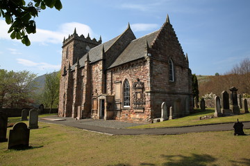 Fototapeta na wymiar L'église de Duddingston à Edimbourg – Ecosse