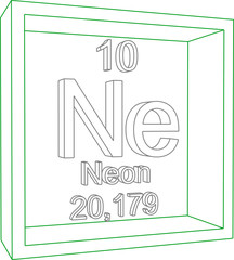 Periodic Table of Elements - Neon