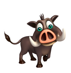 cute Boar funny cartoon character