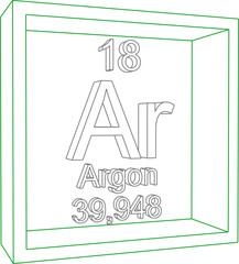 Periodic Table of Elements - Argon