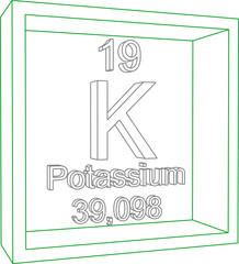 Periodic Table of Elements - Potassium