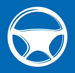 Sign in the form of auto Steering wheel