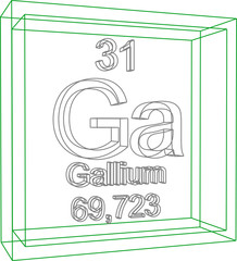 Periodic Table of Elements - Gallium