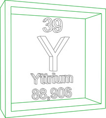 Periodic Table of Elements - Yttrium