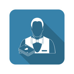 Casino Dealer vector icon
