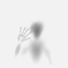 spooky diffuse silhouette vector