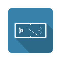 Pool table vector icon