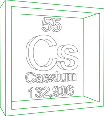 Periodic Table of Elements - Caesium