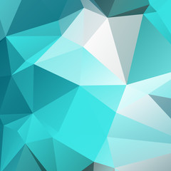 Low poly triangulated background. Blue shades. Vector illustration.