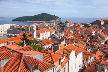 Fortress of Dubrovnik on the Adriatic Sea