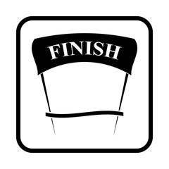 Finish simple vector icon