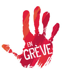 La france en gr&egrave;ve