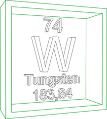 Periodic Table of Elements - Tungsten