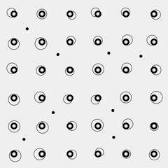 Pattern rounds. Monochrome minimal, geometric. Can be used as wrapping paper or texture for clothes.
