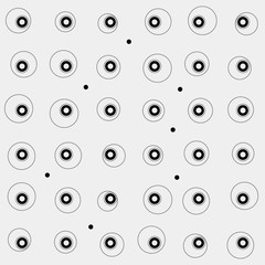 Pattern rounds. Monochrome minimal, geometric. Can be used as wrapping paper or texture for clothes.