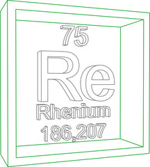Periodic Table of Elements - Rhenium