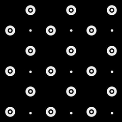 Pattern rounds. Monochrome minimal, geometric. Can be used as wrapping paper or texture for clothes.