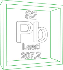 Periodic Table of Elements - Lead