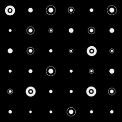 Pattern rounds. Monochrome minimal, geometric. Can be used as wrapping paper or texture for clothes.