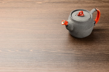 急須_木目_テーブル teapot_table
