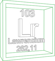 Periodic Table of Elements - Lawrencium