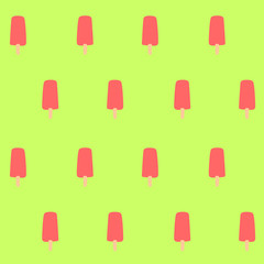 Ice lollies seamless pattern