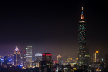 Fototapeta na wymiar 台北夜景 