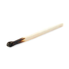 Wooden match isolated over the white background