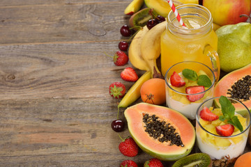 Refreshing fruit drink